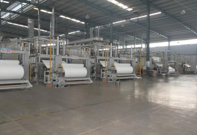 長絲聚酯胎后紡無紡布生產線